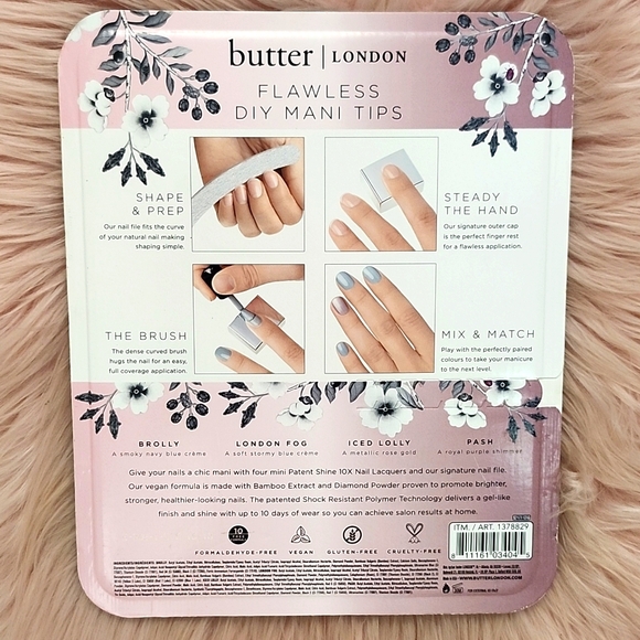 Brand New BUTTER LONDON 4-PIECE PATENT SHINE 10X NAIL LACQUER SET - Picture 2 of 3